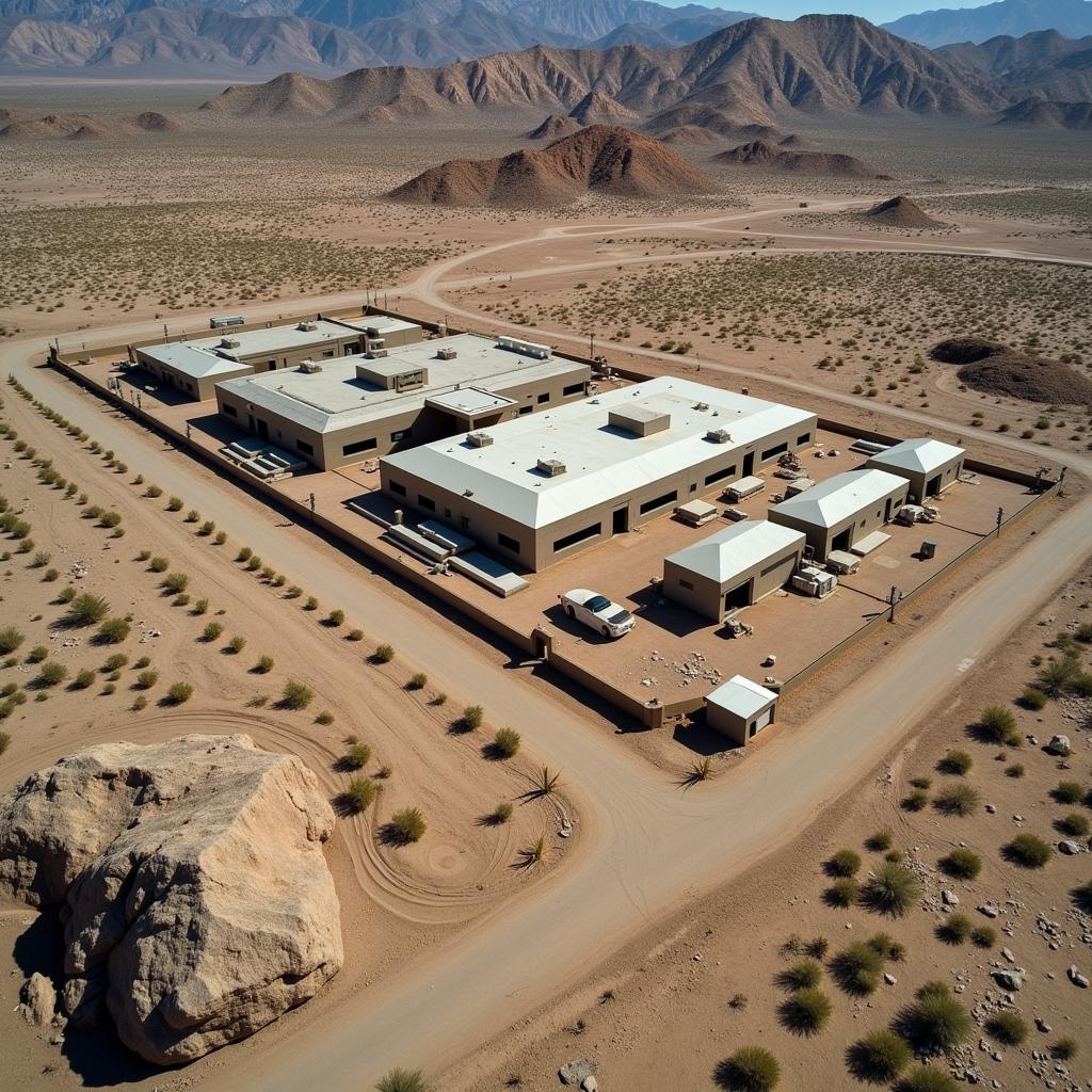 Alleged Hawk Research Labs facility in the Nevada Desert