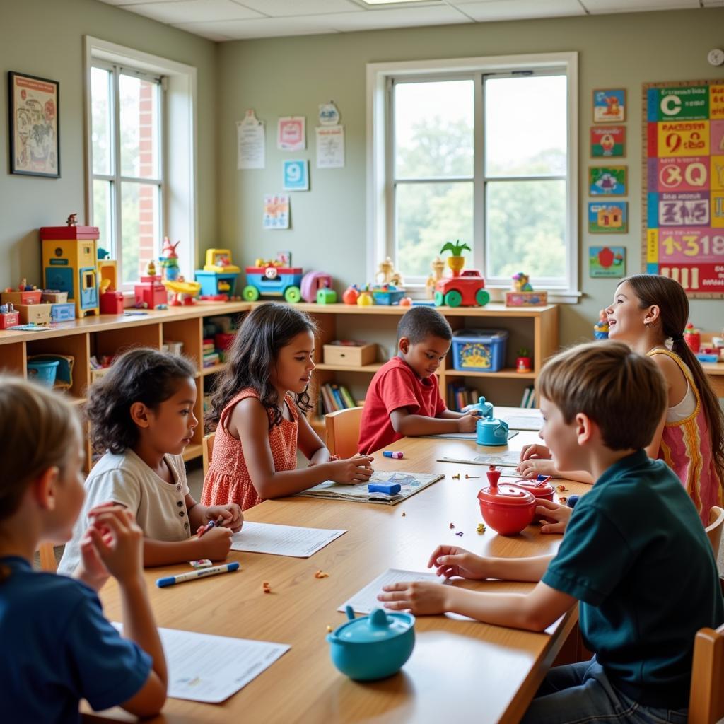 Bright and engaging classroom at Heritage Preschool