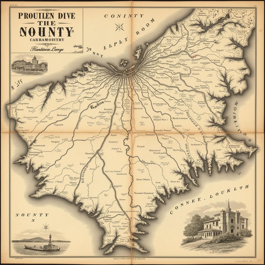 19th-Century County Map