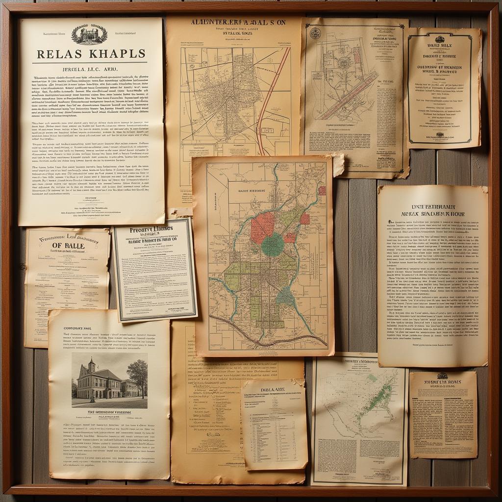 Historical Documents and Maps of Dallas, TX