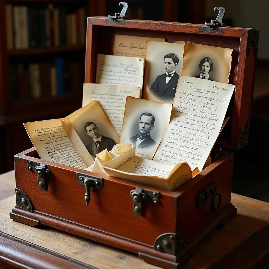 Historical Documents in Heirloom Box