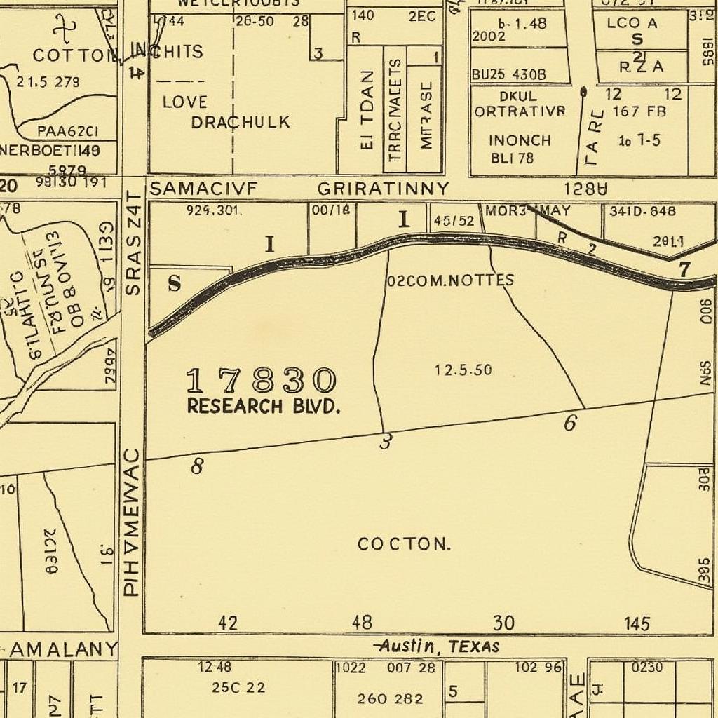 Historical Map of 13730 Research Blvd Area