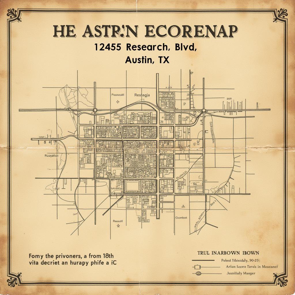 Historical Map of Research Blvd Austin