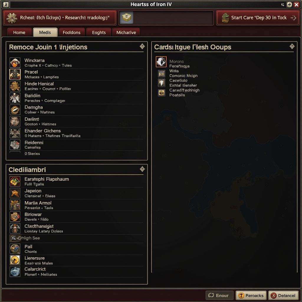 HOI4 Research Screen