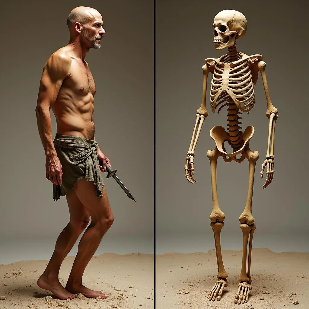 Comparison of Hunter-Gatherer and Agriculturalist Skeletons