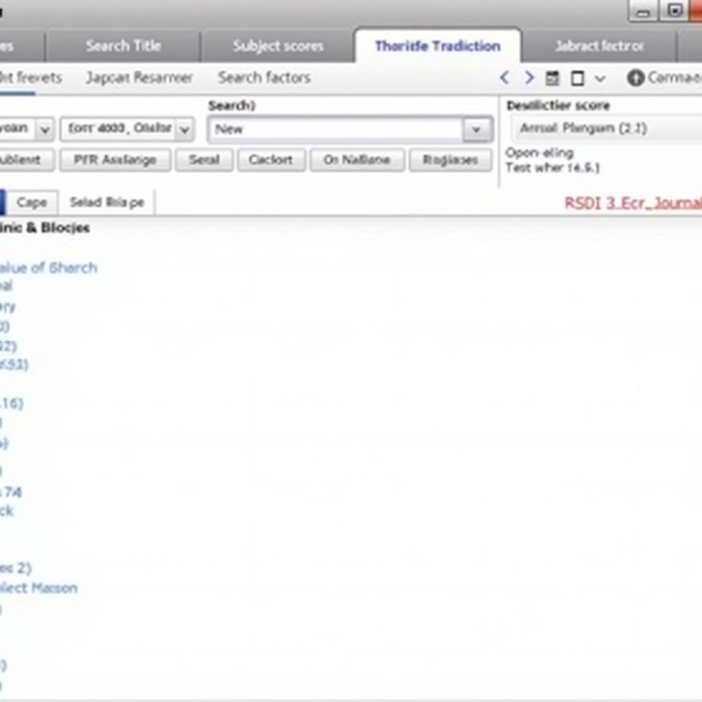 Journal Impact Factor Database