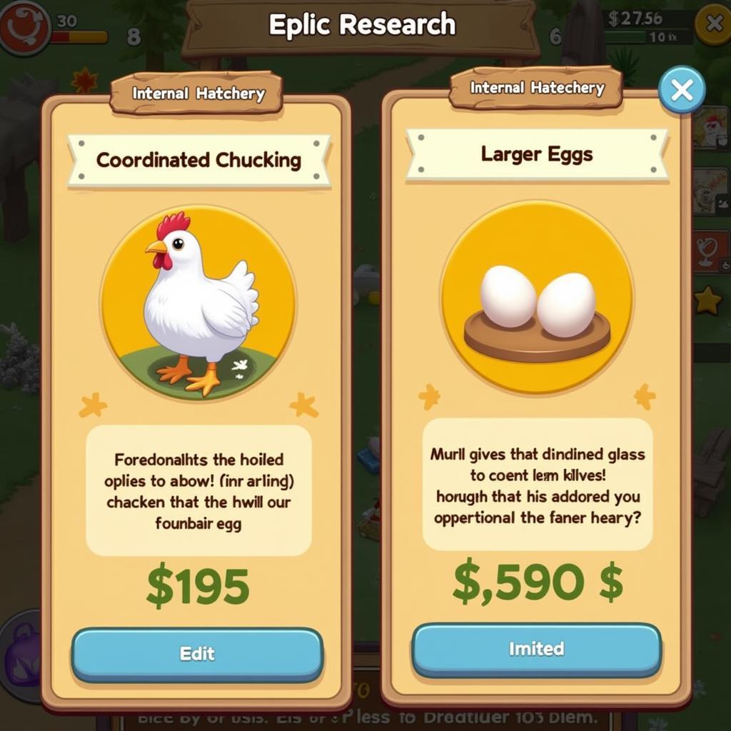 Egg Inc Internal Hatchery Epic Research Upgrades