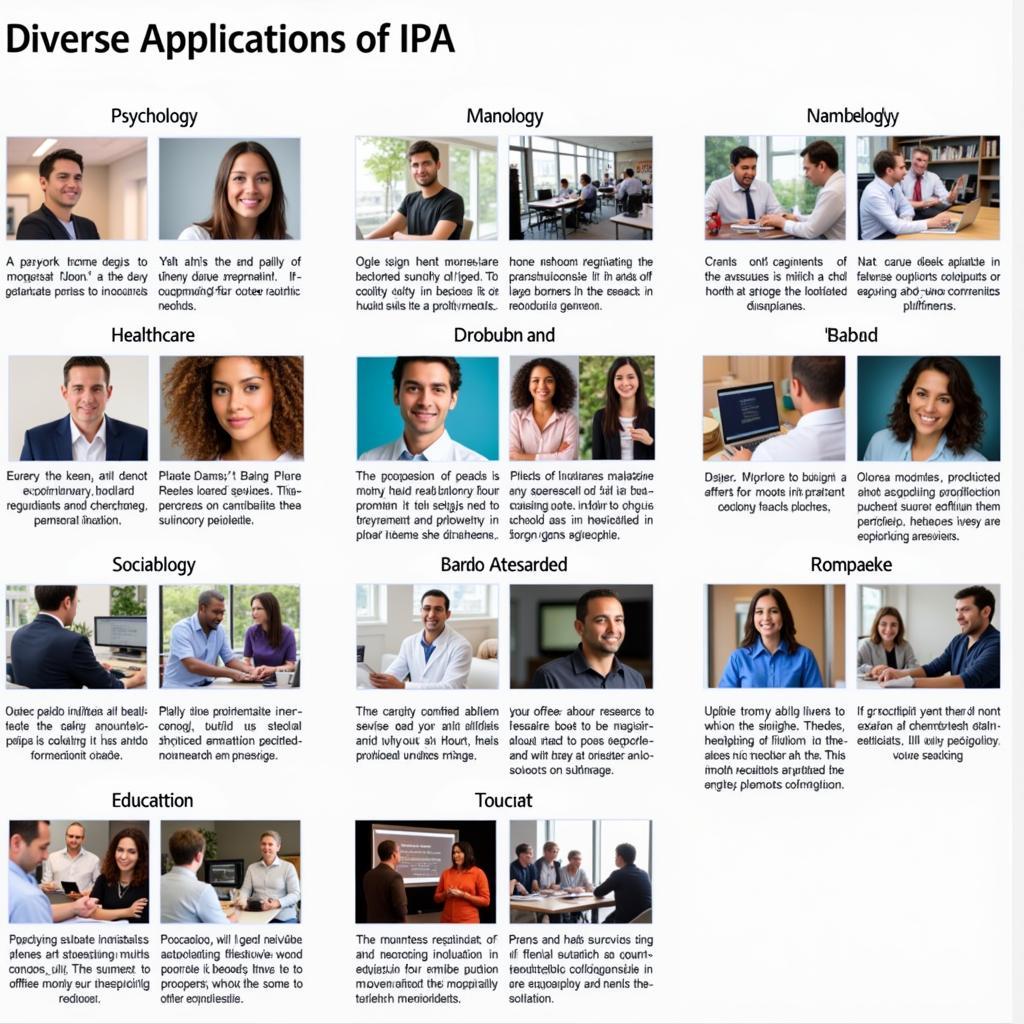 IPA Applications in Different Fields