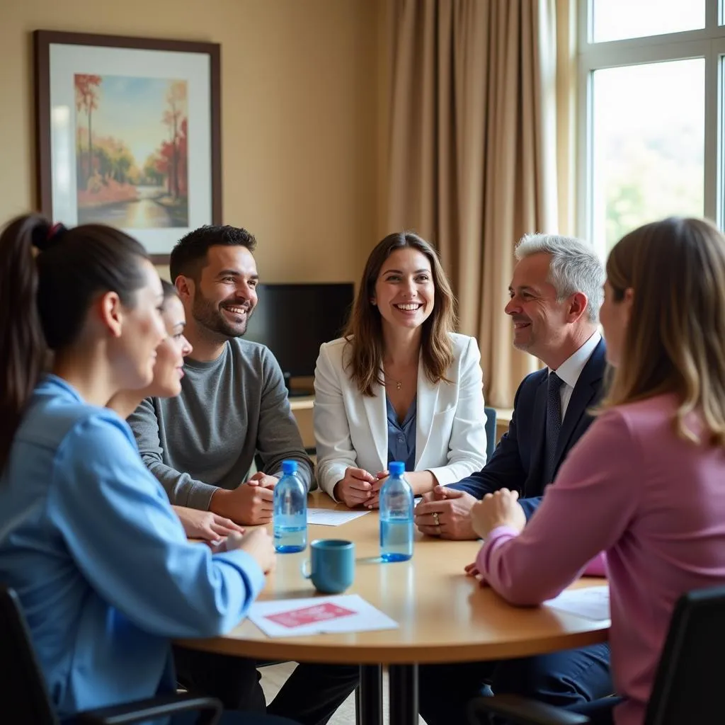 Support group session at Ironwood Cancer Center Mesa