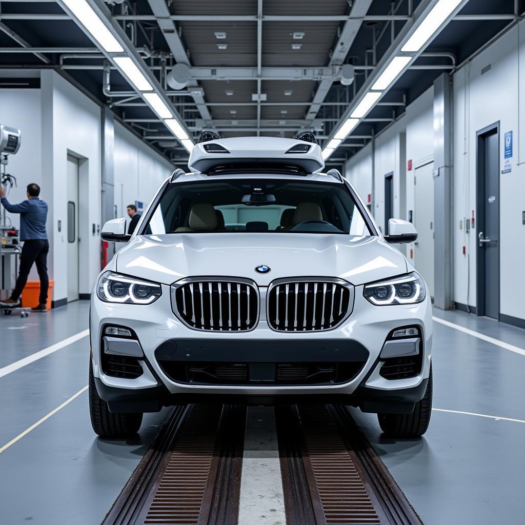 Autonomous Vehicle Testing at Irvine BMW Research Drive