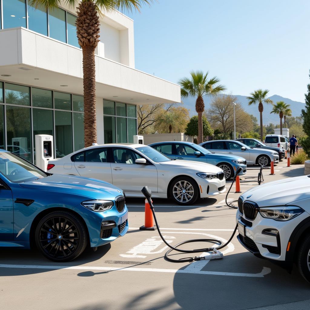 Electric Vehicle Charging at Irvine BMW Research Drive