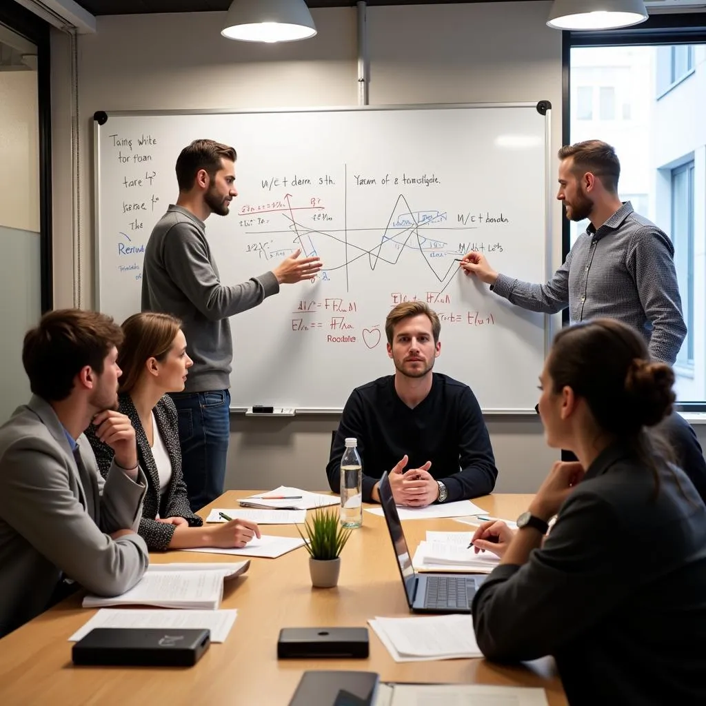 Team meeting of Jane Street quantitative researchers