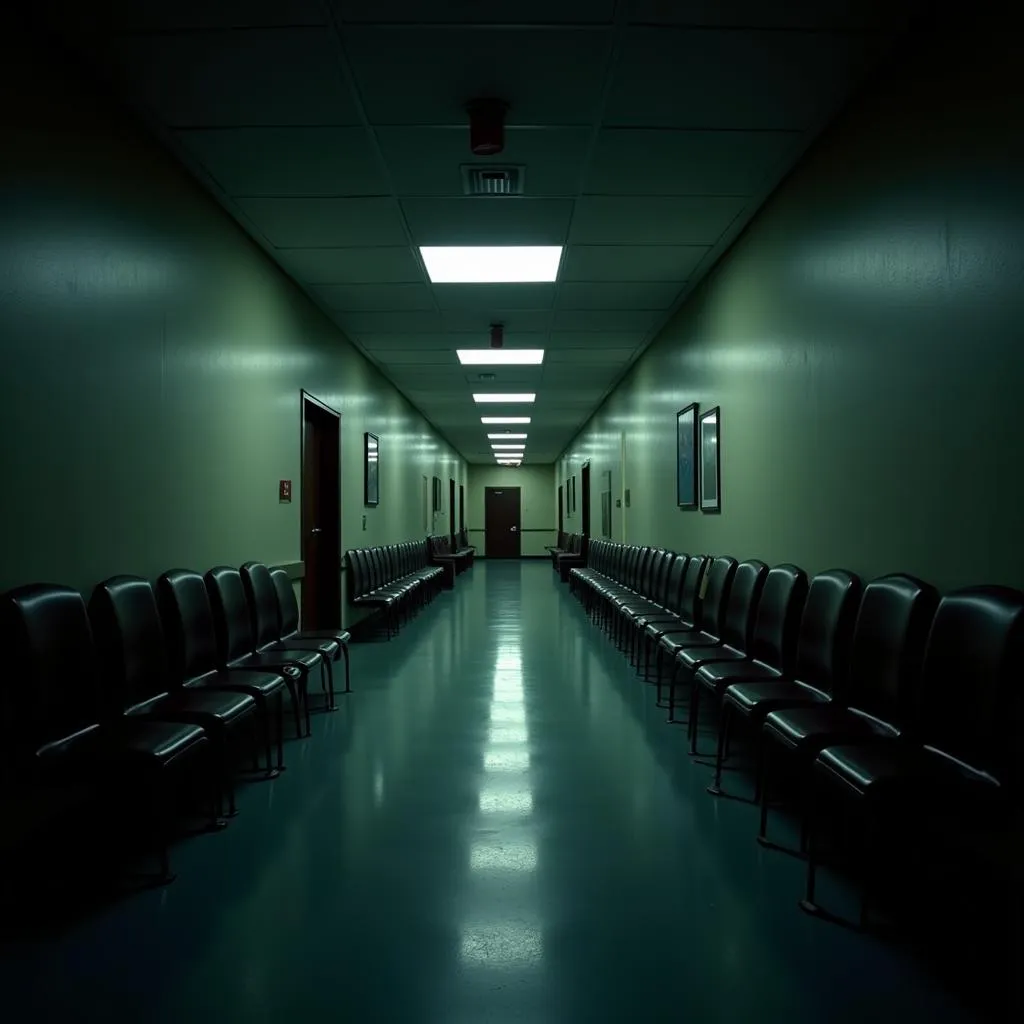 Quiet hallway in Johnson Cancer Research Center