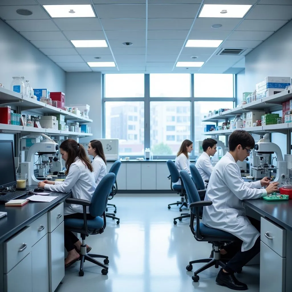 Modern laboratory at Johnson Cancer Research Center