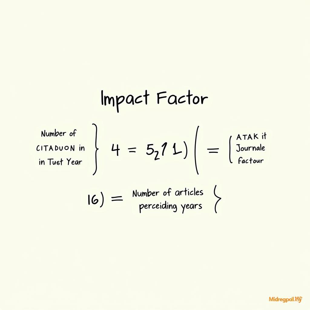 Journal of Pharma Research Impact Factor Calculation Illustration