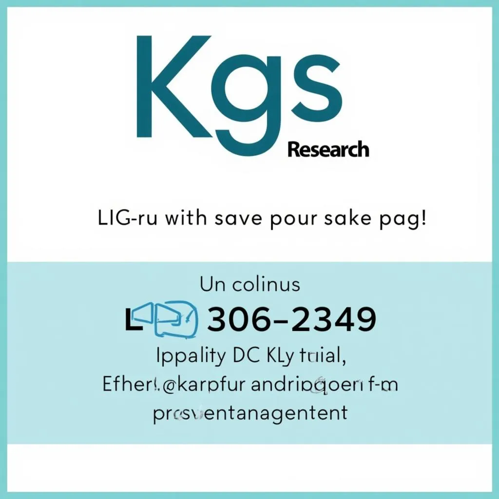 KGS Research Contact Information