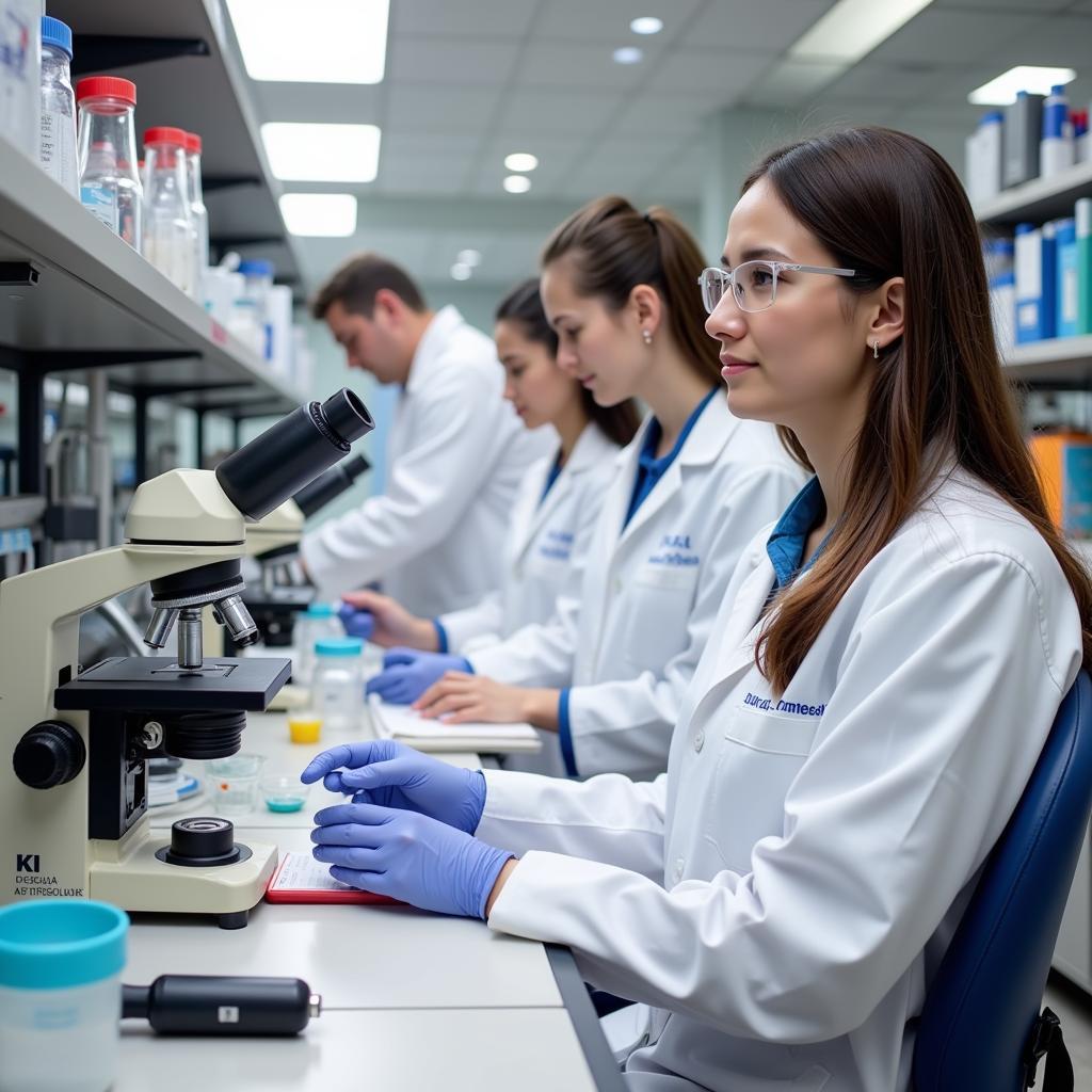 KU Alzheimer's Research Center Scientists in Lab