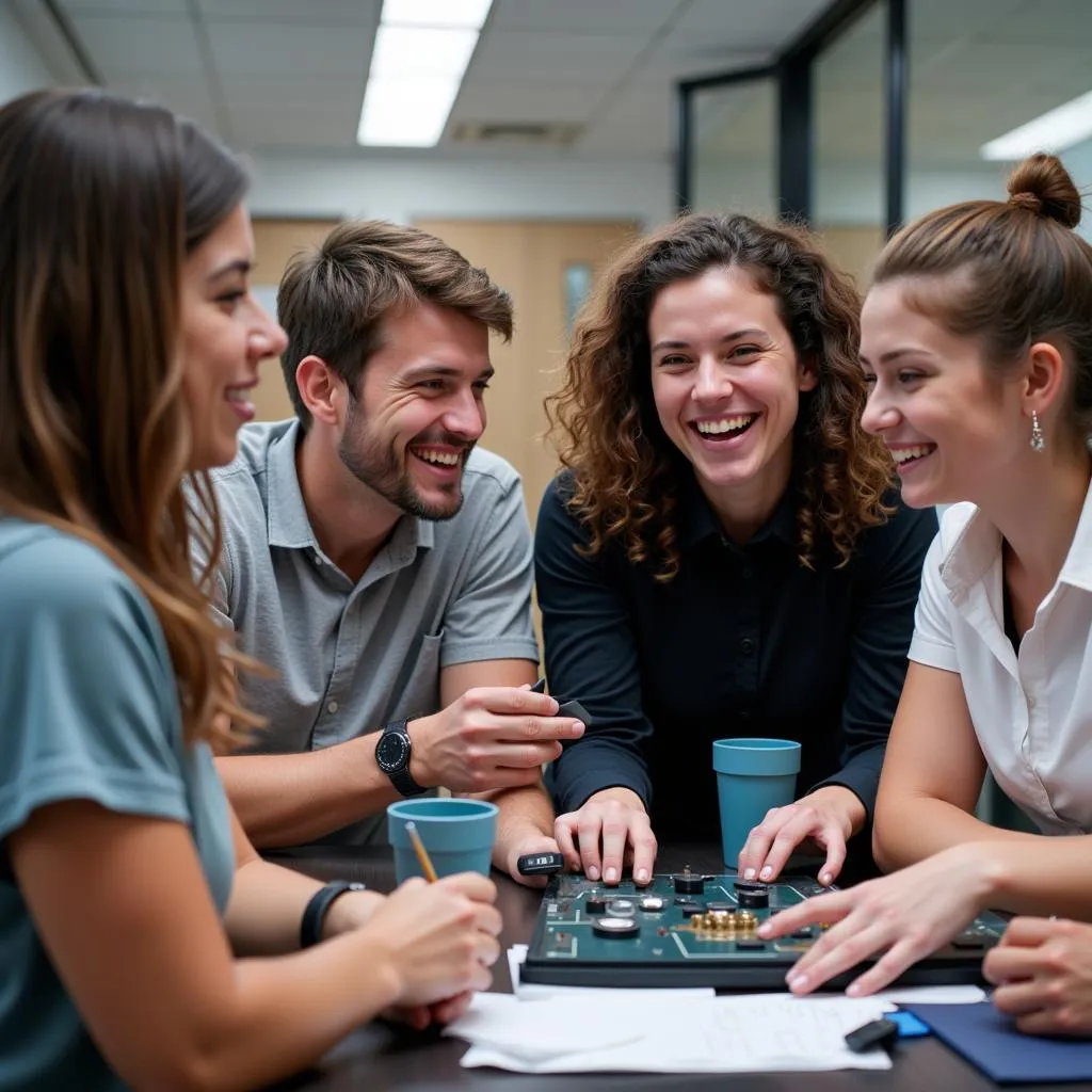 Lam Research Employees Participating in a Team-Building Activity