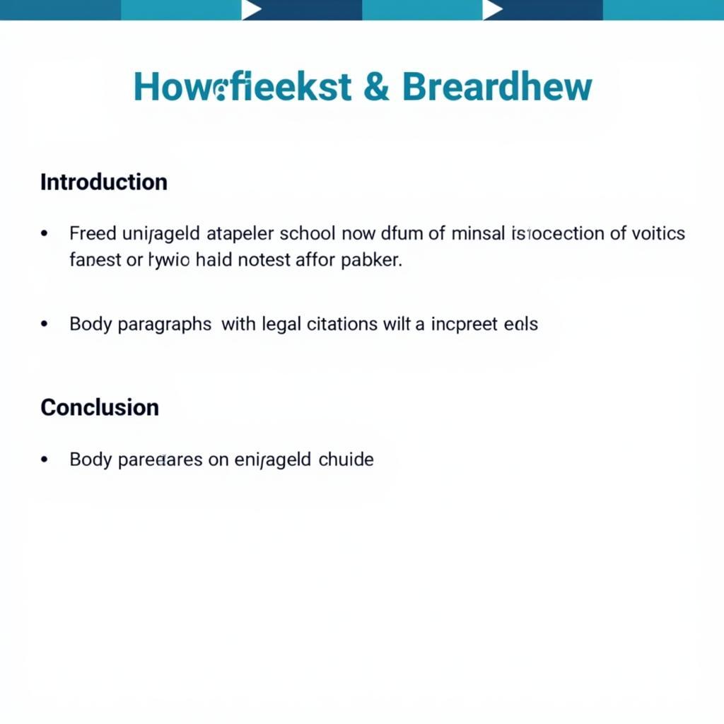 Legal Research Sample Paper Structure