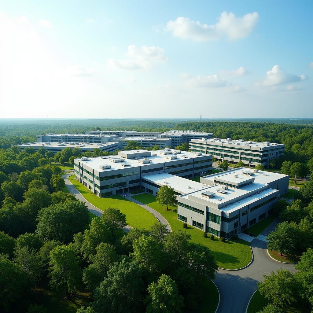 Lenovo's sprawling campus in Research Triangle Park