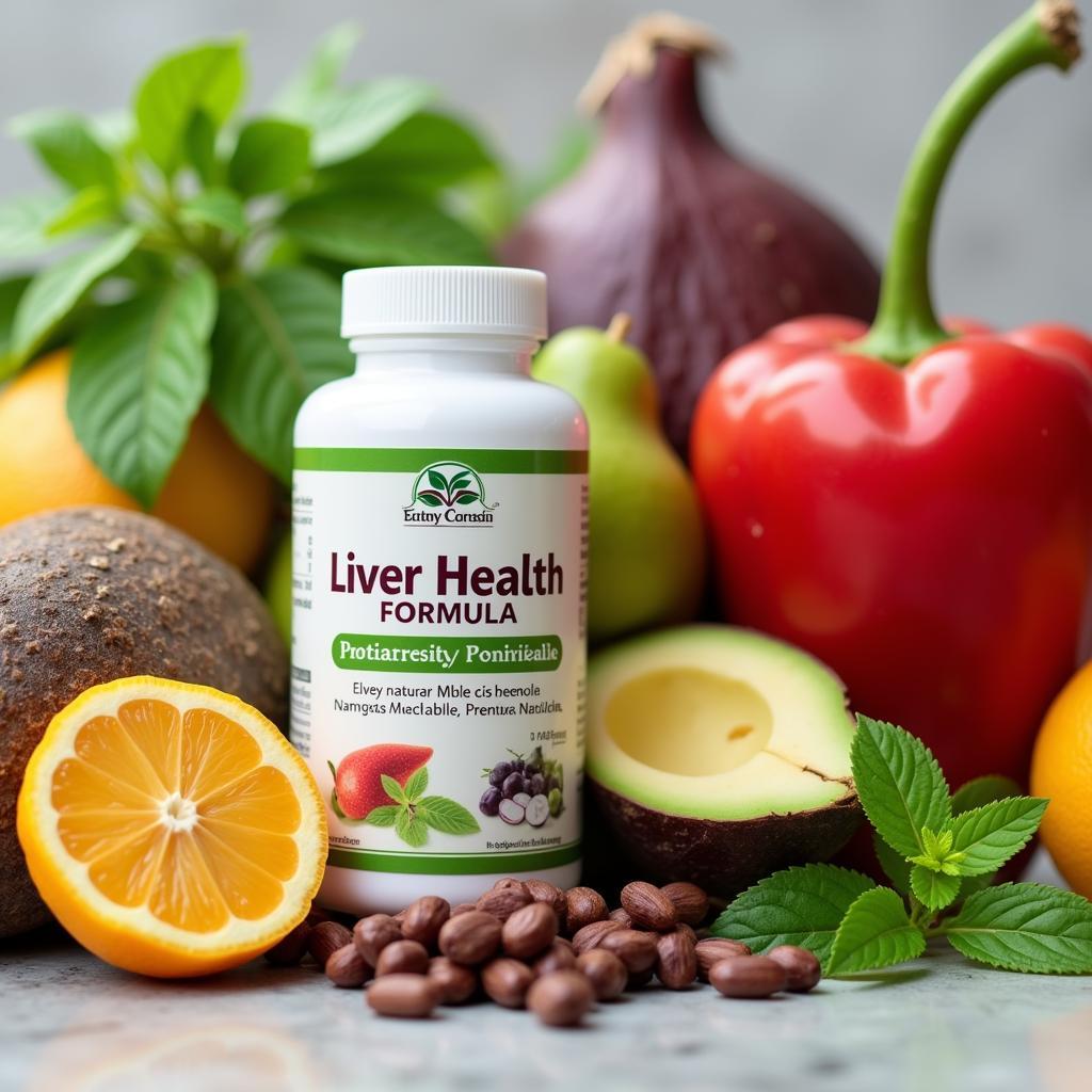 Close-up of Liver Health Formula ingredients