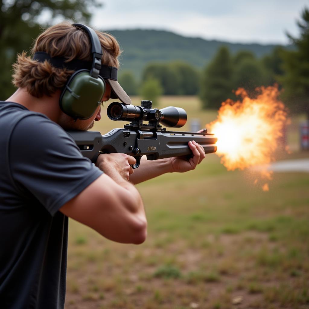 Using the Magnum Research 22 Mag at a Shooting Range