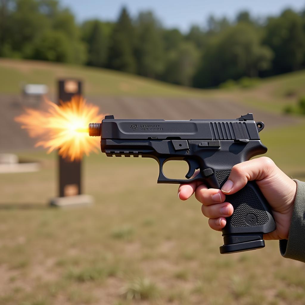 Magnum Research Lone Eagle at the Shooting Range