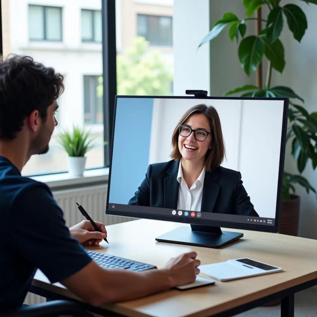 Market Research Analyst Conducting an Interview