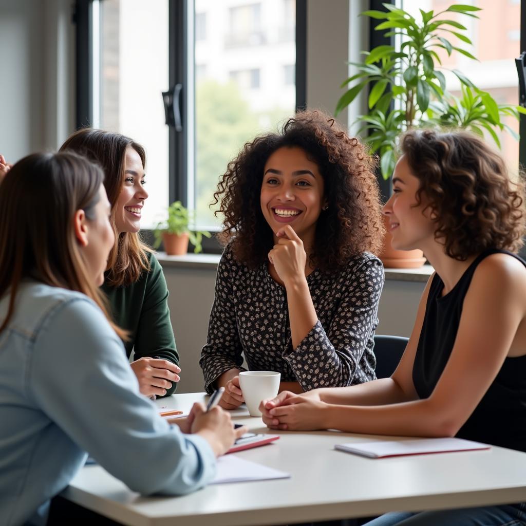 Diverse Focus Group Engaged in Market Research