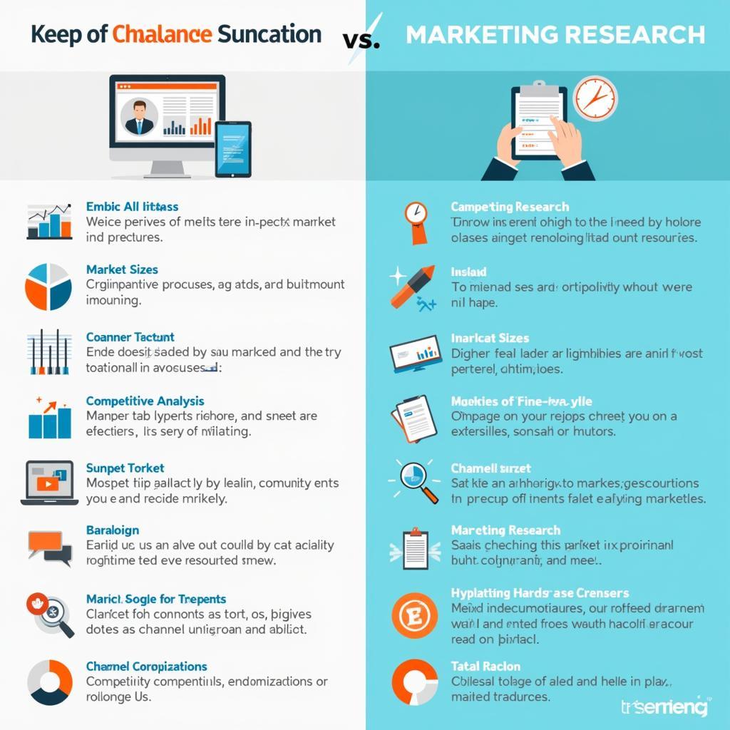 Market Research vs. Marketing Research Infographic