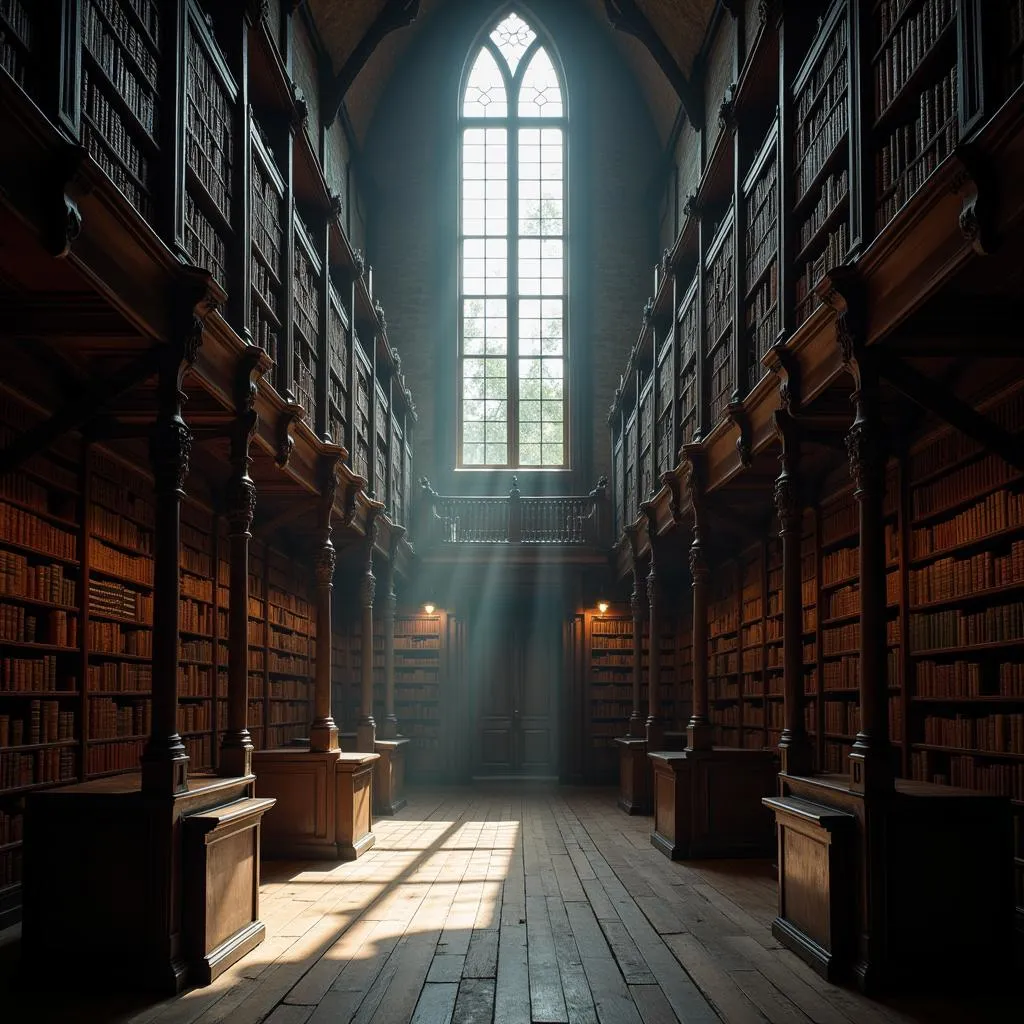 An eerie silence blankets the mathematics research library