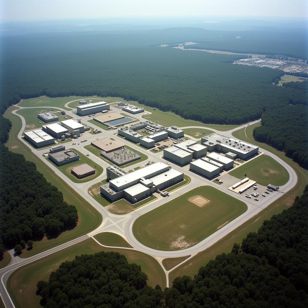 Aerial view of the McClellan Nuclear Research Center