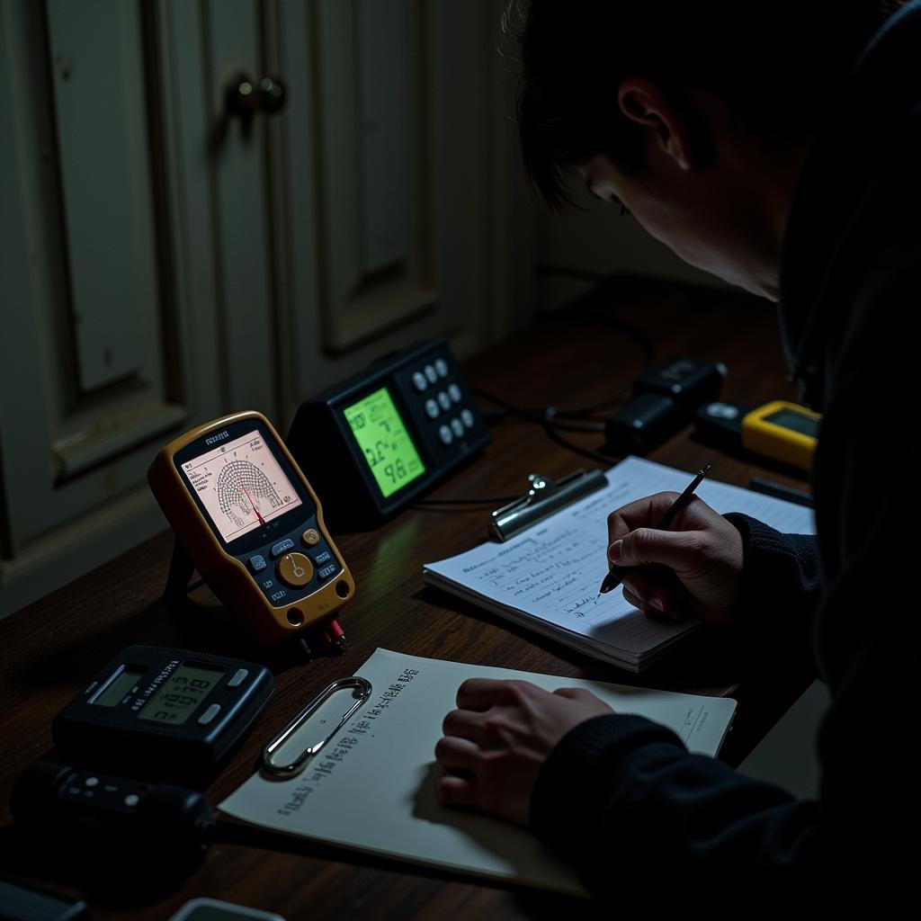 Measuring Paranormal Activity with Scientific Instruments