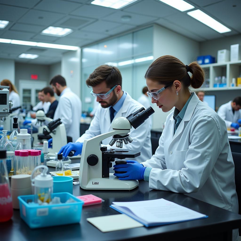 Scientists Conducting Medical Research in a Laboratory