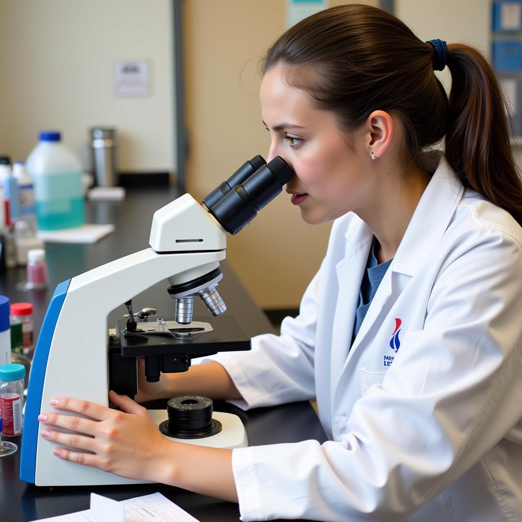 Medical Student Conducting Research in a Lab