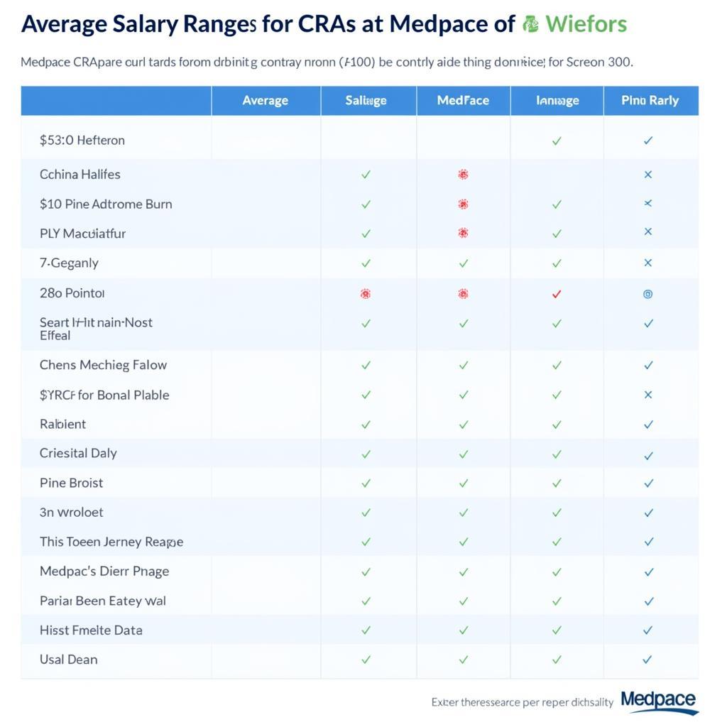 Medpace CRA Salary Comparison with Other CROs