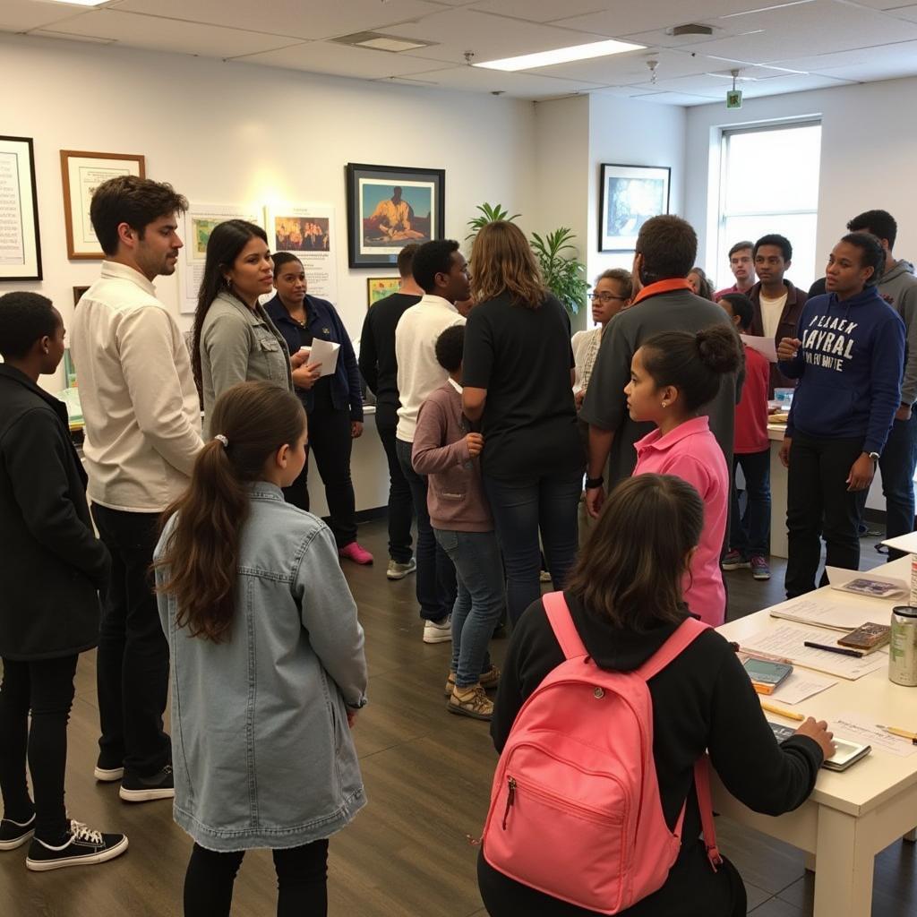 Community members engaging with history at a Meek-Eaton Black Archives event