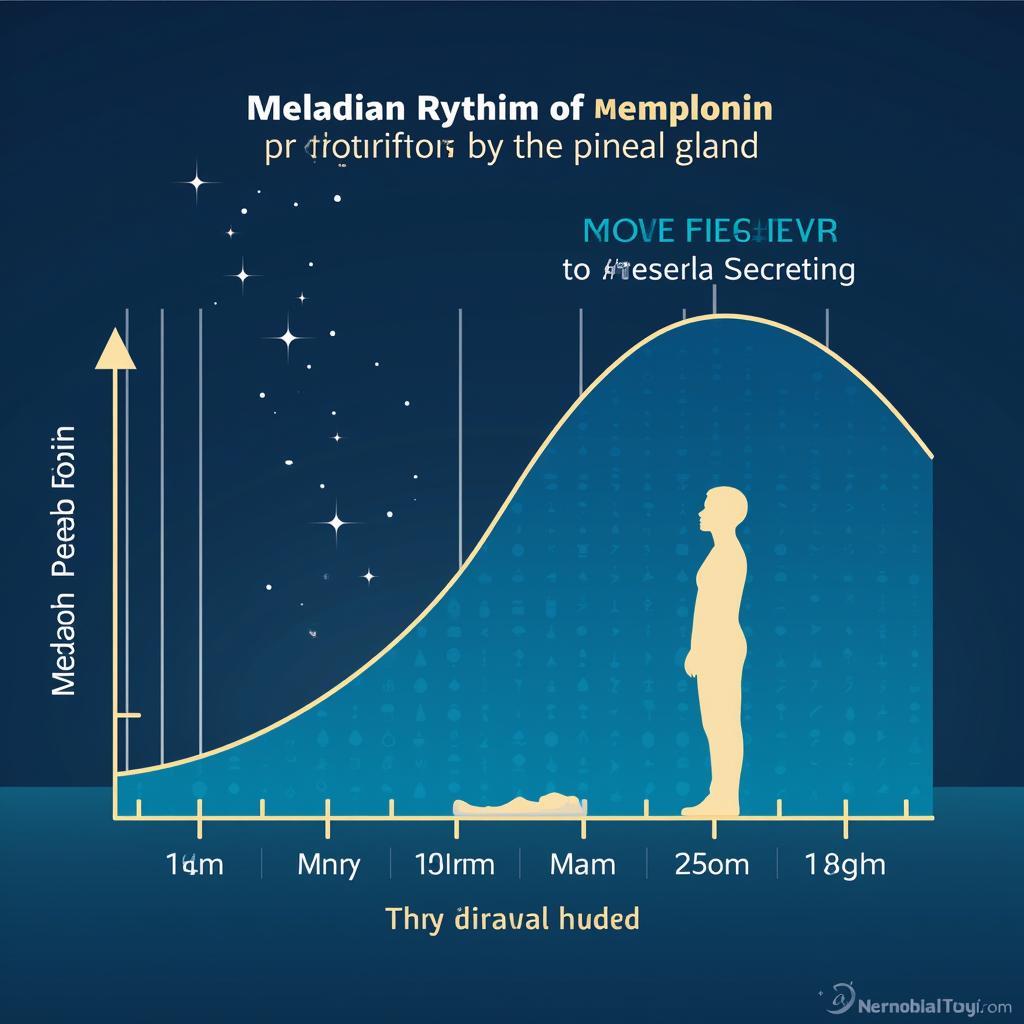 The Pineal Gland and Melatonin Production Cycle