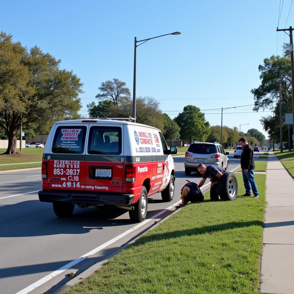 Mobile Tire Service on Research Blvd