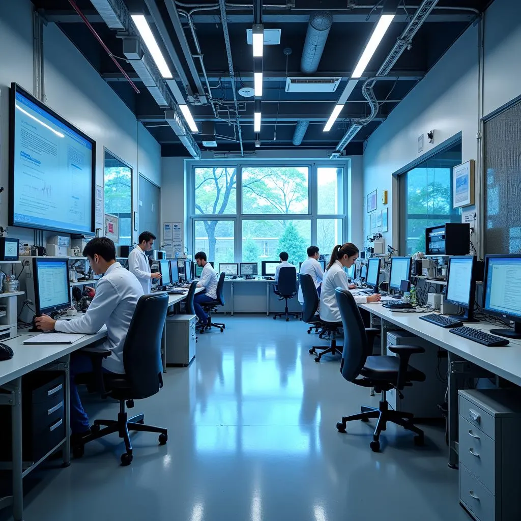 Modern Research Laboratory with Advanced Technology