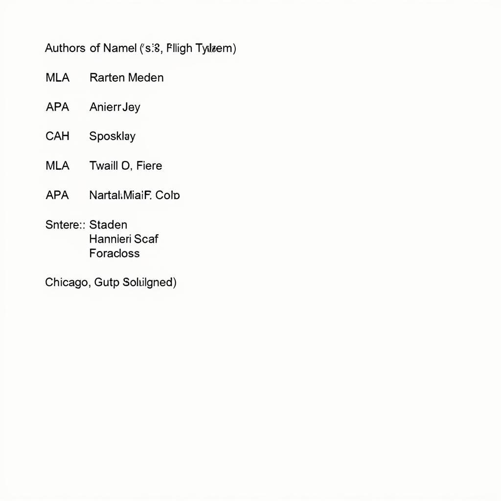 Multiple Authors Research Paper Title Page