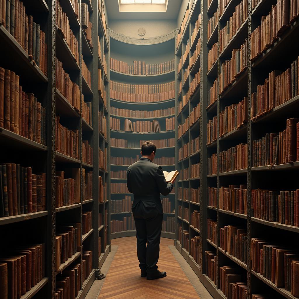 Interior view of the Nabb Center library