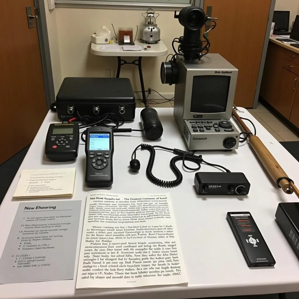 Paranormal investigation equipment used in Nash research