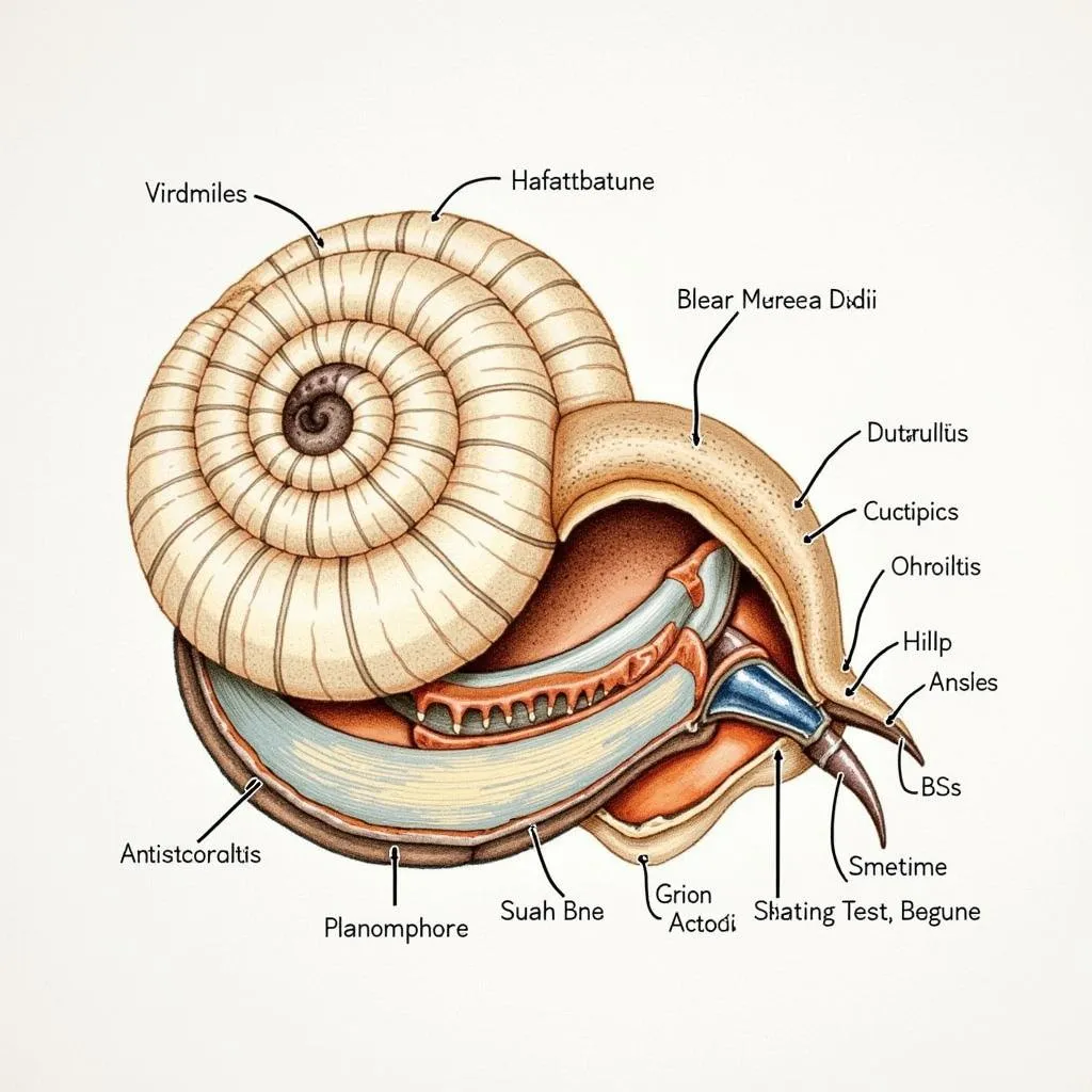 Nautilus anatomy diagram