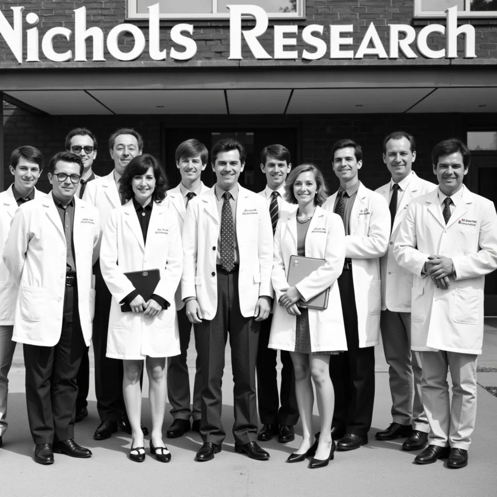 A photo of the Nichols Research team