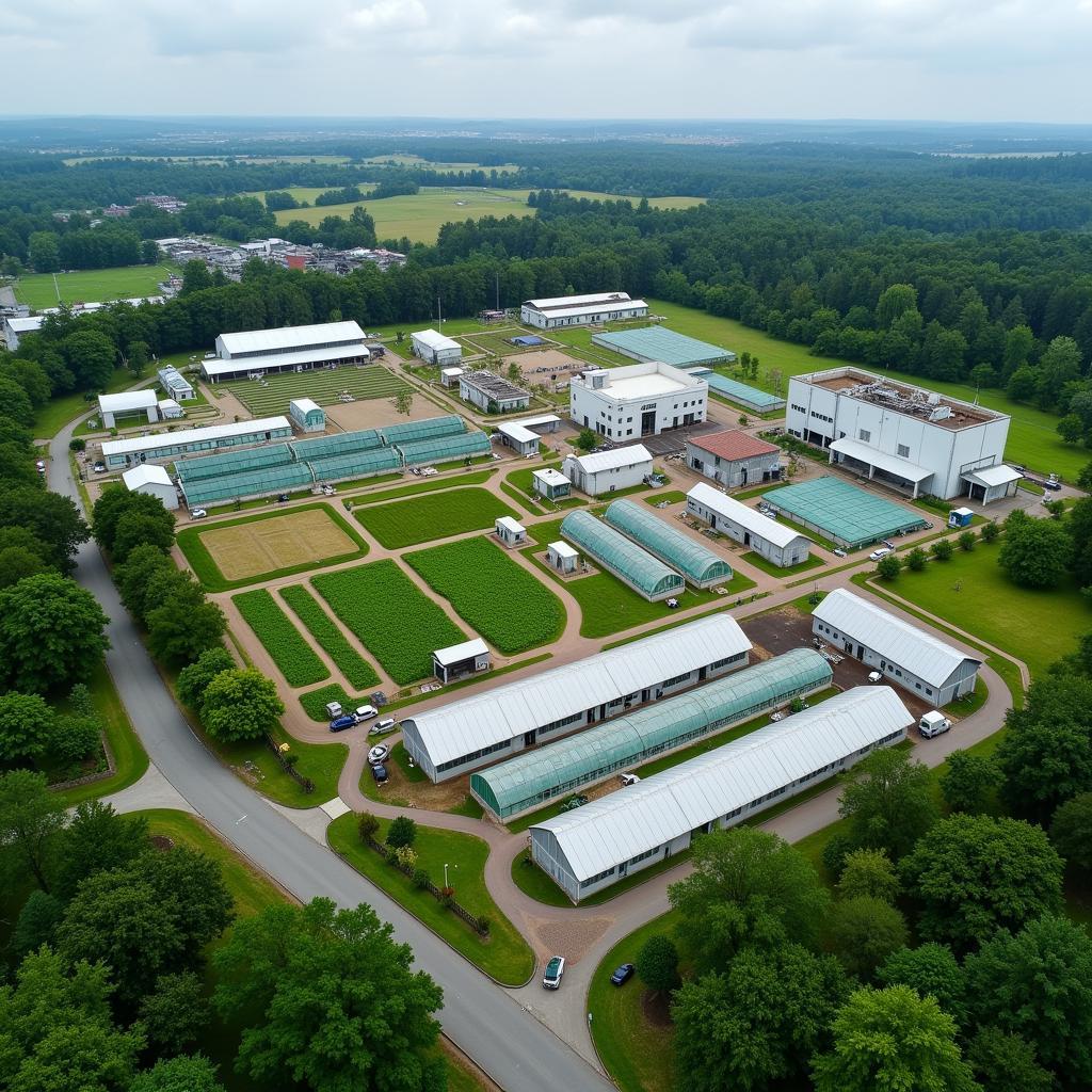 Aerial view of Northwest Michigan Horticultural Research Station