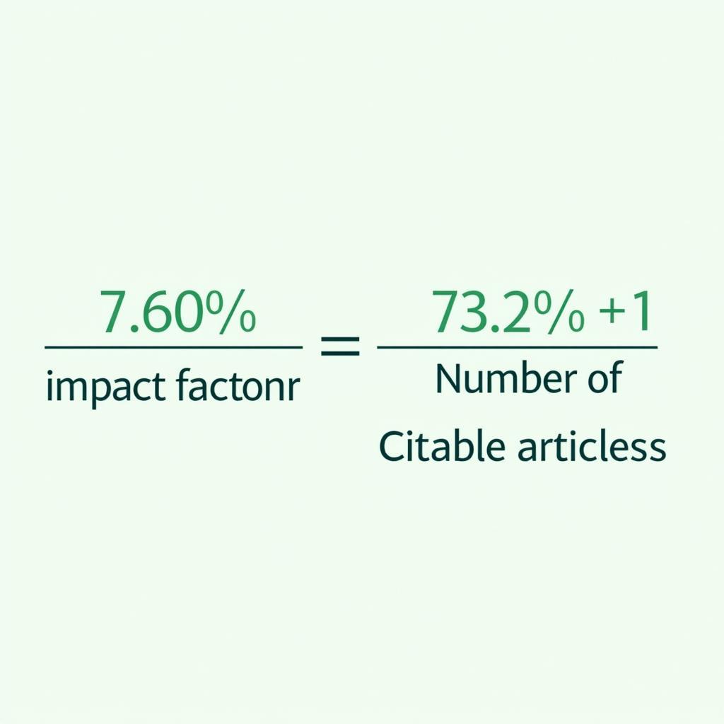 Impact Factor Calculation