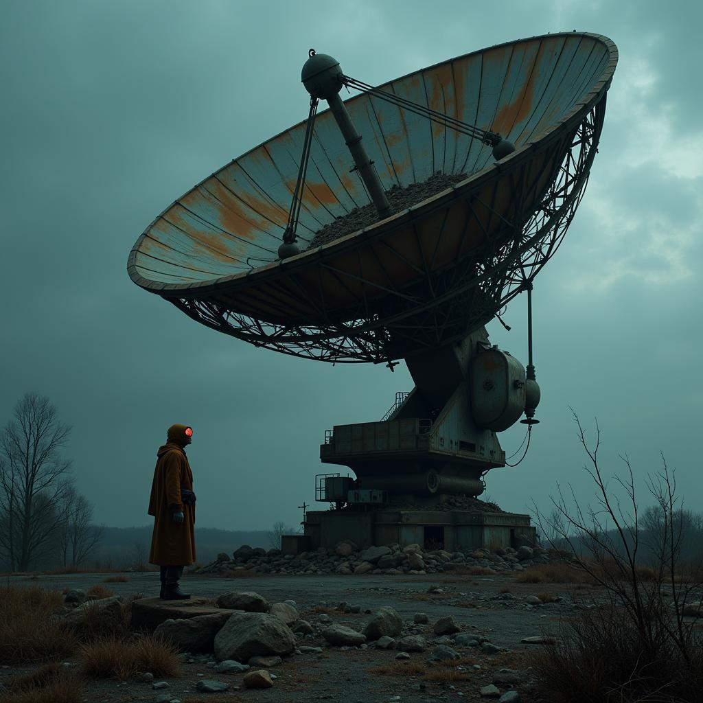 The National Radio Astronomy Research Center in ruins