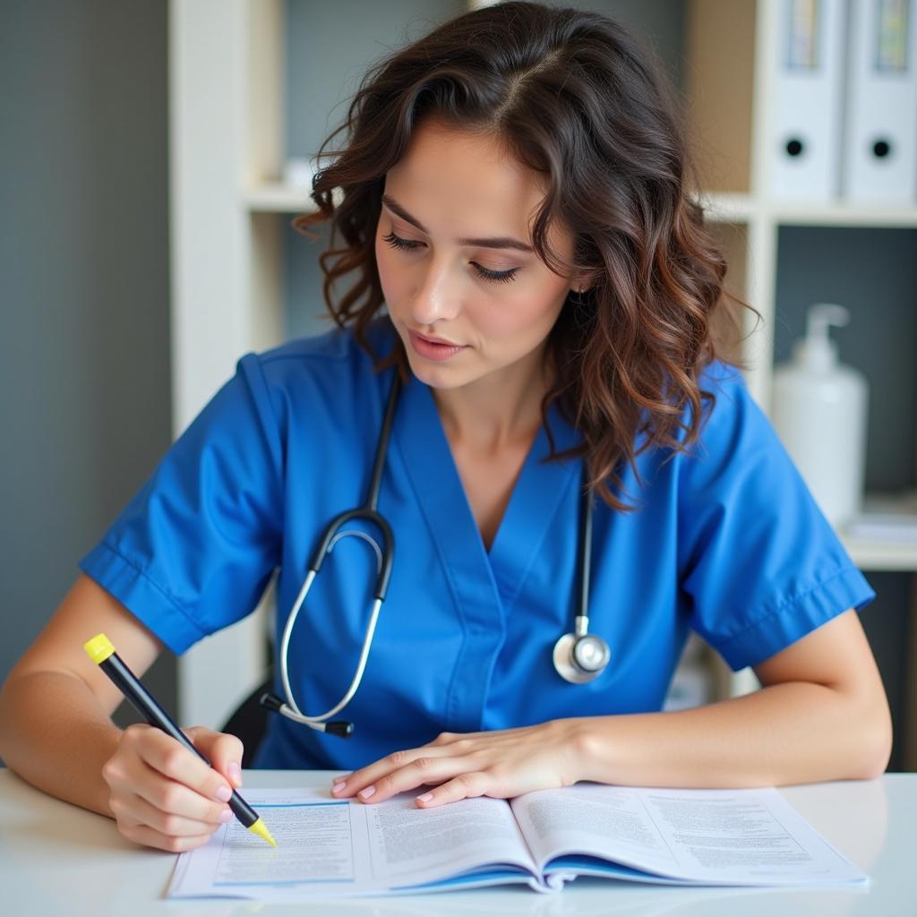 Nurse Reading Research Article