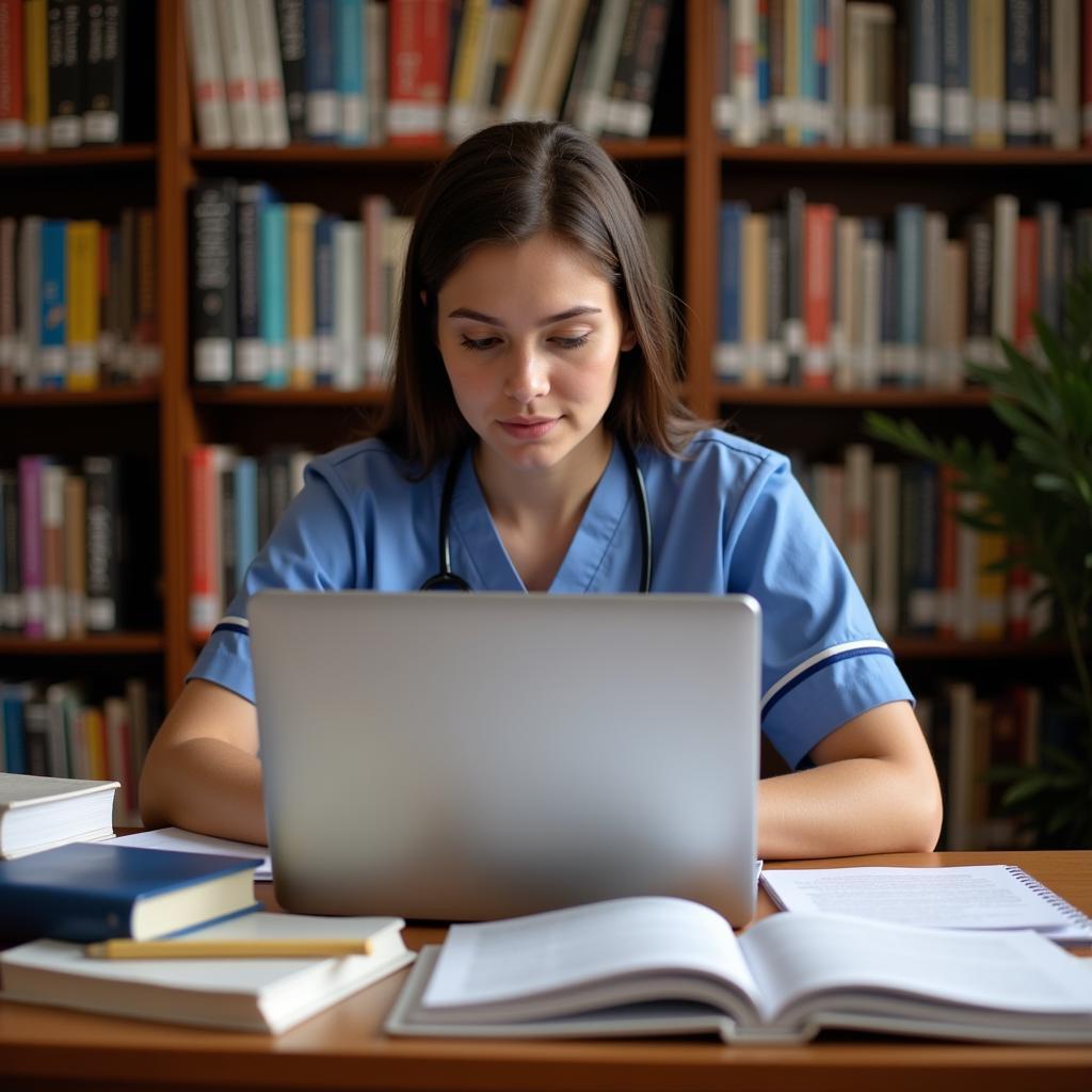 Nursing Student Developing Research Question